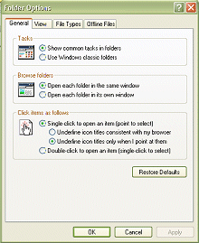 Picture of the List of Folder tags